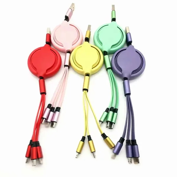 1 To 3 Telescopic Charging Wire - 1 To 3 Telescopic Charging Wire - Image 1 of 1