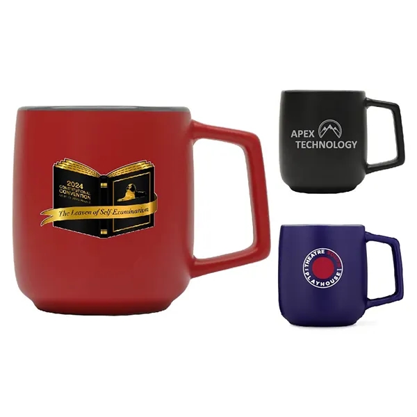 16 oz. Ceramic Dishwasher-Safe Coffee Mug w/ Handle - 16 oz. Ceramic Dishwasher-Safe Coffee Mug w/ Handle - Image 0 of 6