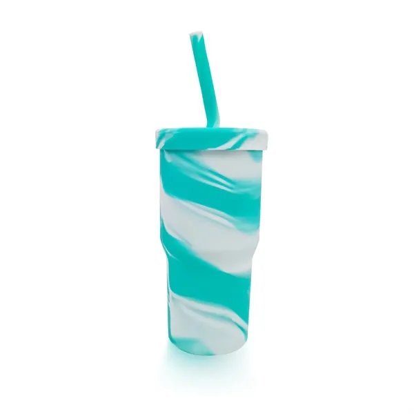 Silicone 32oz Straw Tumbler - Silicone 32oz Straw Tumbler - Image 3 of 5