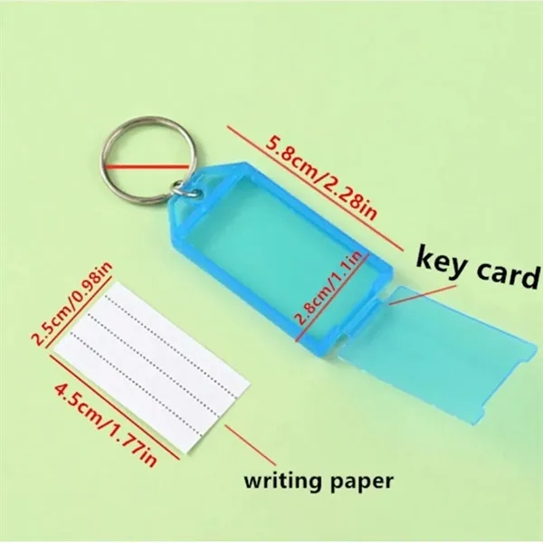 Various Styles Of Split Ring Plastic Key Tags - Various Styles Of Split Ring Plastic Key Tags - Image 1 of 4