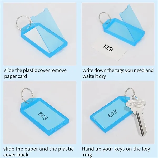 Various Styles Of Split Ring Plastic Key Tags - Various Styles Of Split Ring Plastic Key Tags - Image 2 of 4