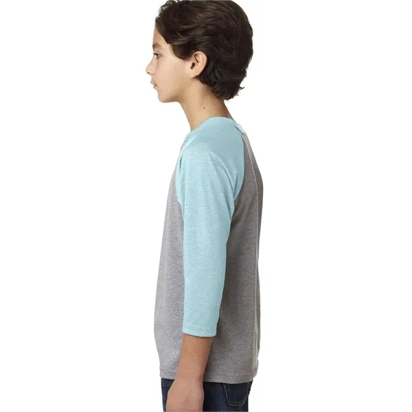 Next Level Apparel Youth CVC Three-Quarter Sleeve Raglan - Next Level Apparel Youth CVC Three-Quarter Sleeve Raglan - Image 27 of 42