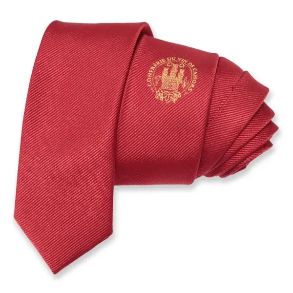 Patterned Tie with Embroidery Logo - Patterned Tie with Embroidery Logo - Image 0 of 0