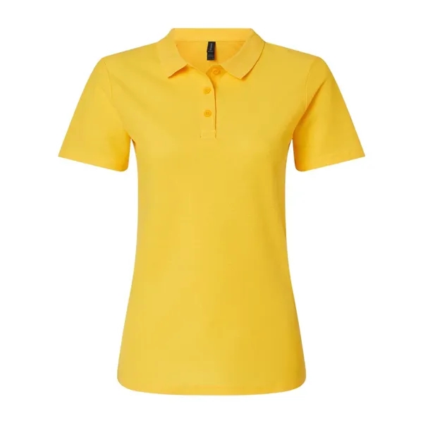 Screen Printed Gildan Women's Pique Polo Shirt - Screen Printed Gildan Women's Pique Polo Shirt - Image 2 of 7