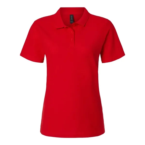 Screen Printed Gildan Women's Pique Polo Shirt - Screen Printed Gildan Women's Pique Polo Shirt - Image 4 of 7