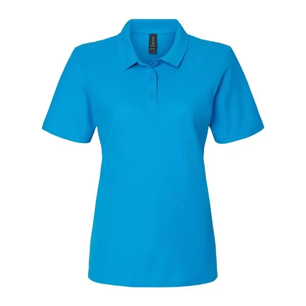 Screen Printed Gildan Women's Pique Polo Shirt - Screen Printed Gildan Women's Pique Polo Shirt - Image 5 of 7