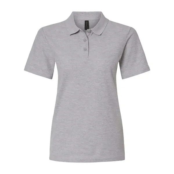 Screen Printed Gildan Women's Pique Polo Shirt - Screen Printed Gildan Women's Pique Polo Shirt - Image 6 of 7