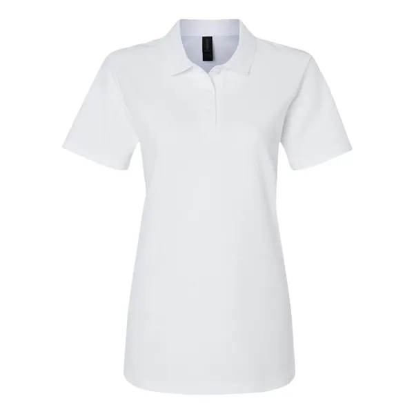 Screen Printed Gildan Women's Pique Polo Shirt - Screen Printed Gildan Women's Pique Polo Shirt - Image 7 of 7