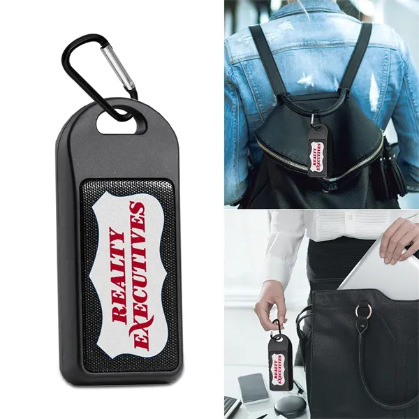 Douglas Park Bluetooth Speaker with Carabiner - Douglas Park Bluetooth Speaker with Carabiner - Image 5 of 11