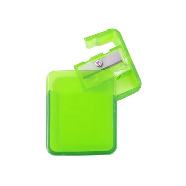 Creative Plastic Pencil Sharpener with Lid - Creative Plastic Pencil Sharpener with Lid - Image 3 of 8
