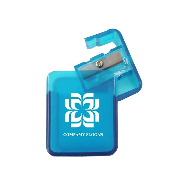 Creative Plastic Pencil Sharpener with Lid - Creative Plastic Pencil Sharpener with Lid - Image 0 of 8