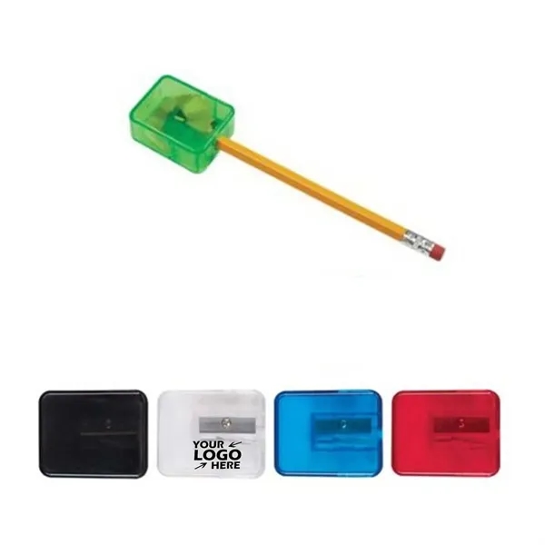 Creative Plastic Pencil Sharpener with Lid - Creative Plastic Pencil Sharpener with Lid - Image 5 of 8