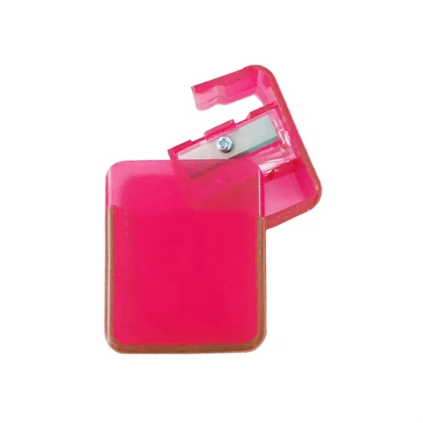 Creative Plastic Pencil Sharpener with Lid - Creative Plastic Pencil Sharpener with Lid - Image 6 of 8