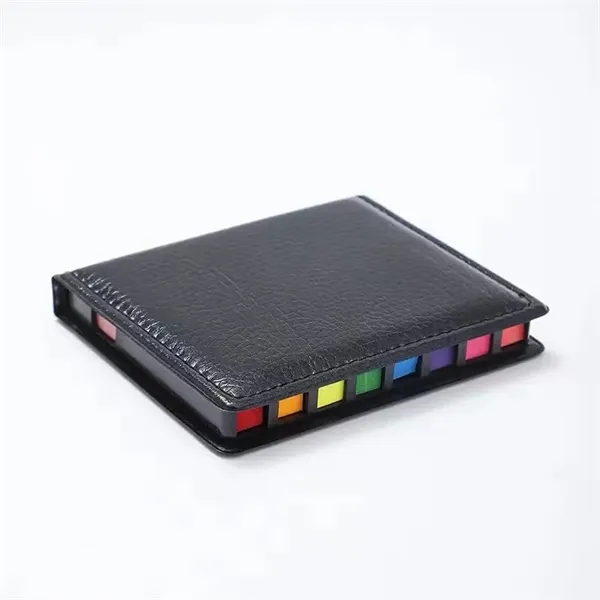 Leather Cover Multi-Color Assortment Sticky Note W/ Calendar - Leather Cover Multi-Color Assortment Sticky Note W/ Calendar - Image 6 of 8