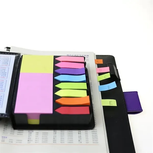 Leather Cover Multi-Color Assortment Sticky Note W/ Calendar - Leather Cover Multi-Color Assortment Sticky Note W/ Calendar - Image 8 of 8