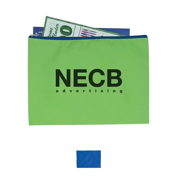 Non-Woven Document Sleeve With Zipper - Non-Woven Document Sleeve With Zipper - Image 0 of 12