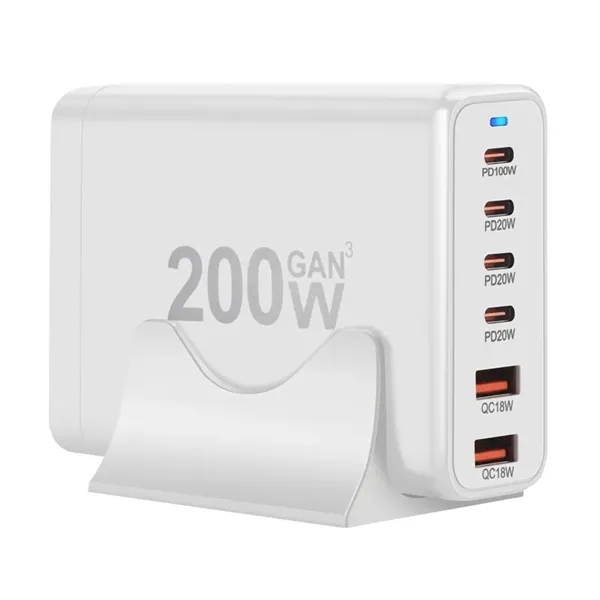 6-Port 200W USB Charger Station Wall Adapter Plug - 6-Port 200W USB Charger Station Wall Adapter Plug - Image 1 of 3