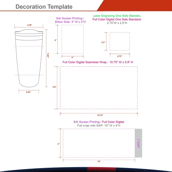 20 OZ. Gerik Insulated Tumbler - 20 OZ. Gerik Insulated Tumbler - Image 2 of 7