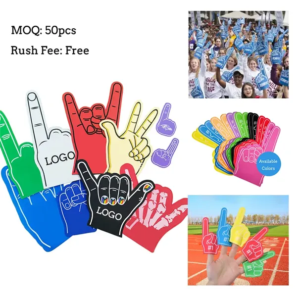 18" Eva Cheering Foam Finger Sleeves Event Festivals Props - 18" Eva Cheering Foam Finger Sleeves Event Festivals Props - Image 0 of 4