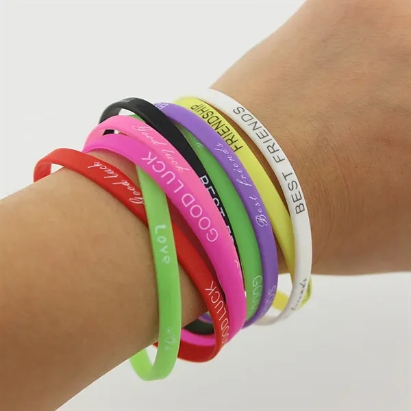 Ultra Thin Silicone Wristbands - Ultra Thin Silicone Wristbands - Image 4 of 4