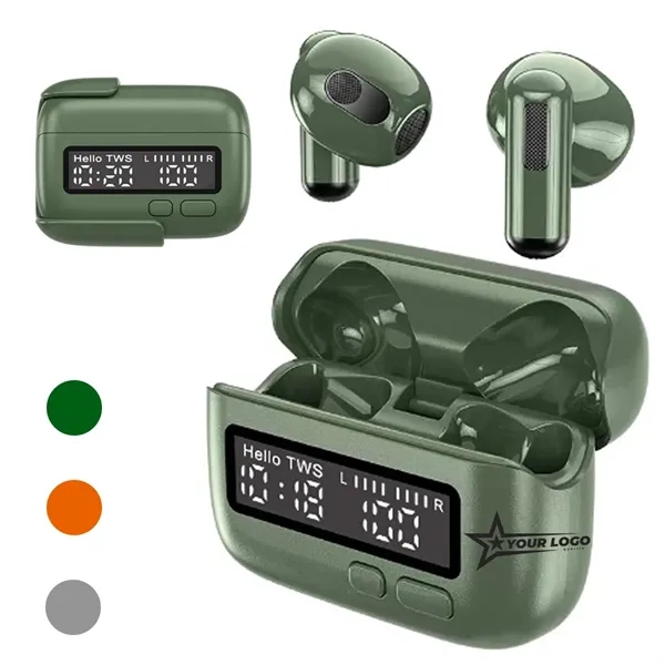 Portable Wireless Sports Earphones Digital Clock Display - Portable Wireless Sports Earphones Digital Clock Display - Image 0 of 5