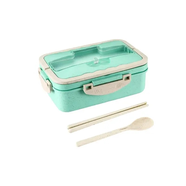 Bento Lunch Box Tableware Set Wheat Straw Material - Bento Lunch Box Tableware Set Wheat Straw Material - Image 6 of 7