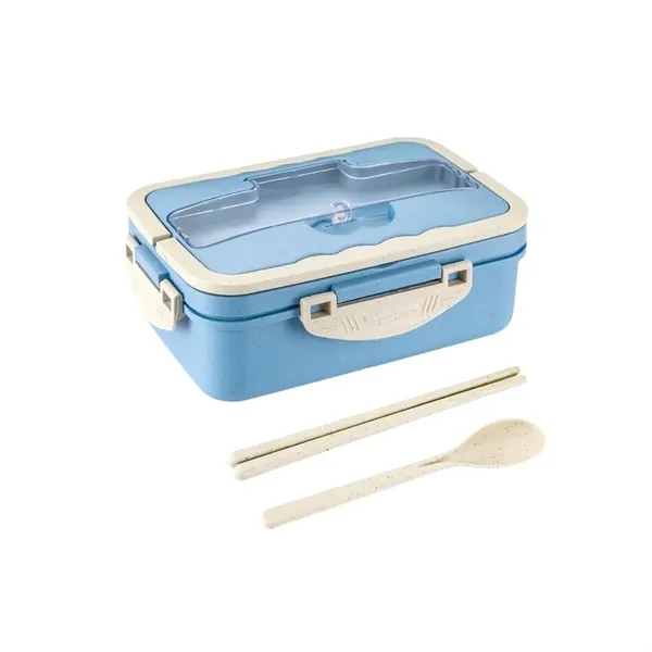 Bento Lunch Box Tableware Set Wheat Straw Material - Bento Lunch Box Tableware Set Wheat Straw Material - Image 7 of 7