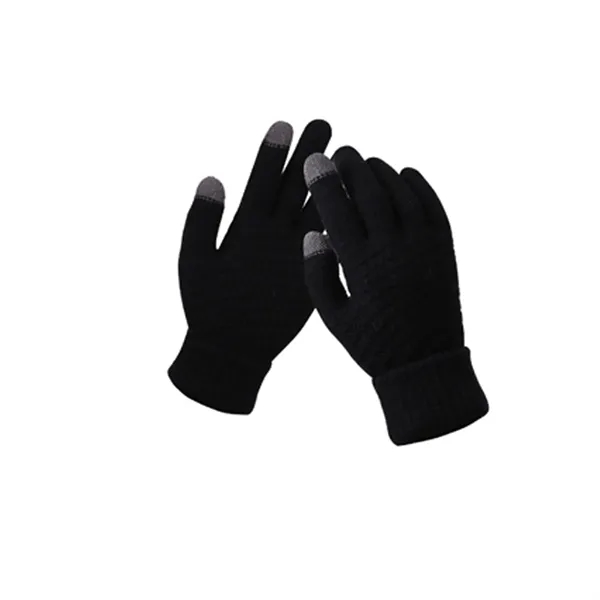 Customizable Warm Knitted Full Finger Gloves Winter Outdoor - Customizable Warm Knitted Full Finger Gloves Winter Outdoor - Image 4 of 6