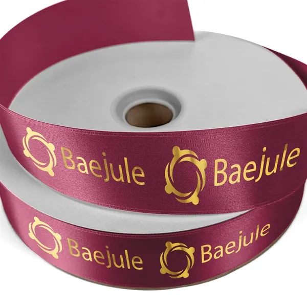 1 1/2" Badge Satin Ribbon - 100yd Roll - Foil Print - 1 1/2" Badge Satin Ribbon - 100yd Roll - Foil Print - Image 2 of 17