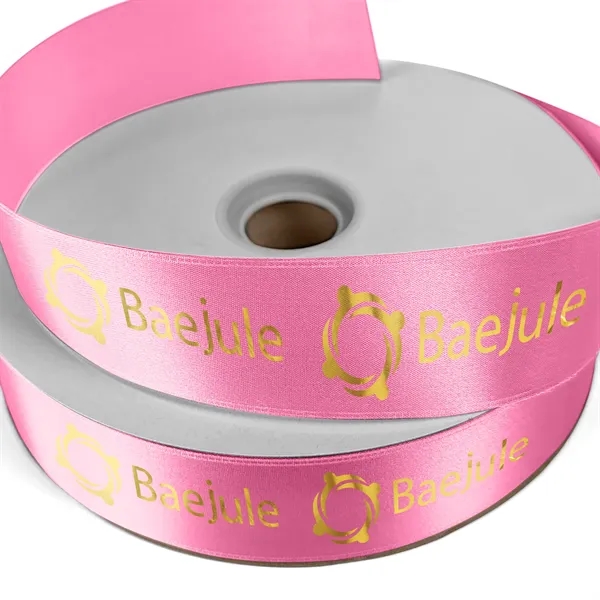 1 1/2" Badge Satin Ribbon - 100yd Roll - Foil Print - 1 1/2" Badge Satin Ribbon - 100yd Roll - Foil Print - Image 3 of 17