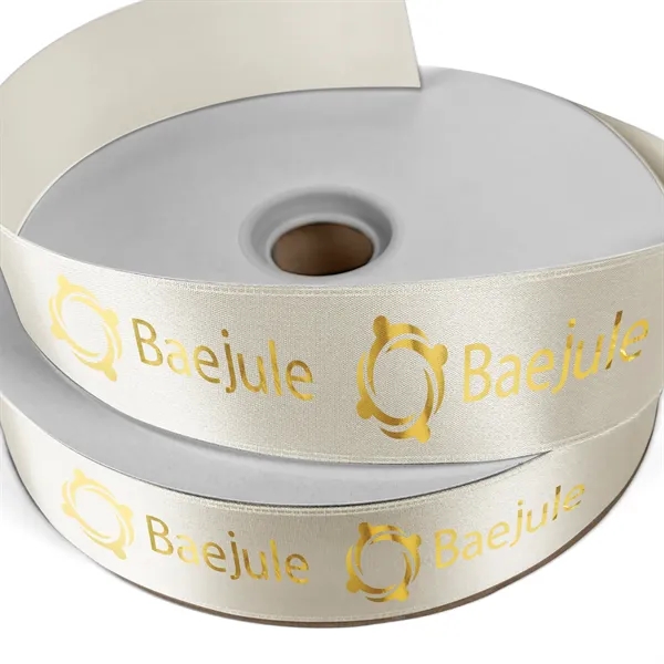1 1/2" Badge Satin Ribbon - 100yd Roll - Foil Print - 1 1/2" Badge Satin Ribbon - 100yd Roll - Foil Print - Image 4 of 17