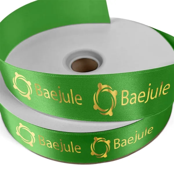 1 1/2" Badge Satin Ribbon - 100yd Roll - Foil Print - 1 1/2" Badge Satin Ribbon - 100yd Roll - Foil Print - Image 6 of 17