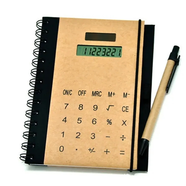 Promotional Notebook With Calculator And Pen - Promotional Notebook With Calculator And Pen - Image 3 of 4