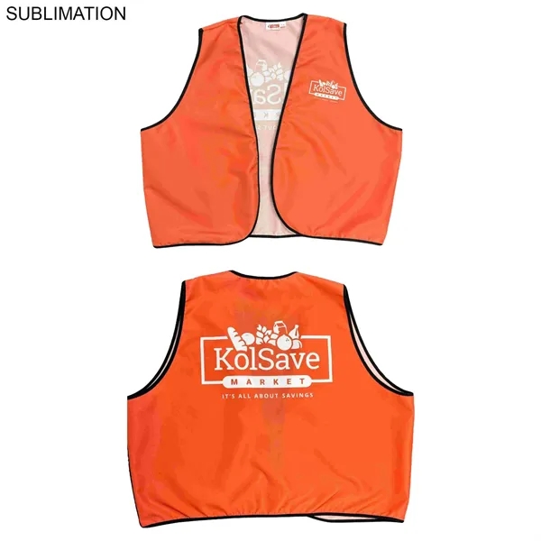 Sublimated Polyester Vest - Sublimated Polyester Vest - Image 3 of 7