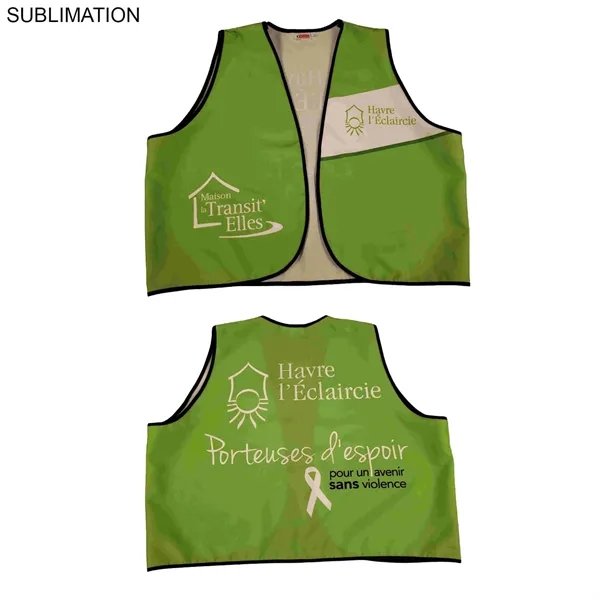 Sublimated Polyester Vest - Sublimated Polyester Vest - Image 4 of 7
