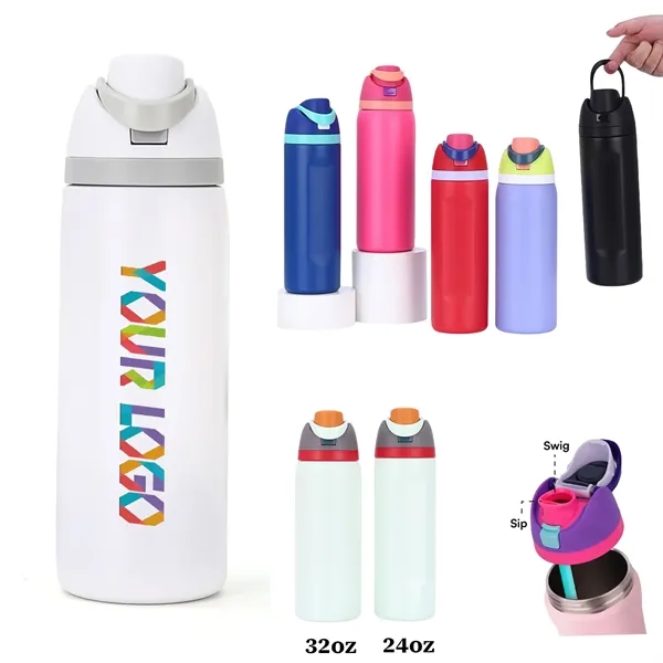 24OZ Insulated Stainless Steel Sports Water Bottle