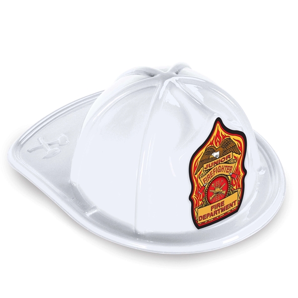White Plastic Jr Firefighter Hats - White Plastic Jr Firefighter Hats - Image 0 of 0