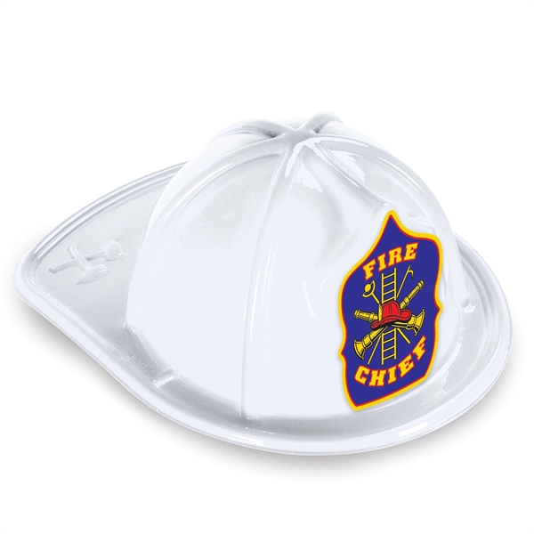 White Plastic Fire Chief Hats - White Plastic Fire Chief Hats - Image 0 of 0