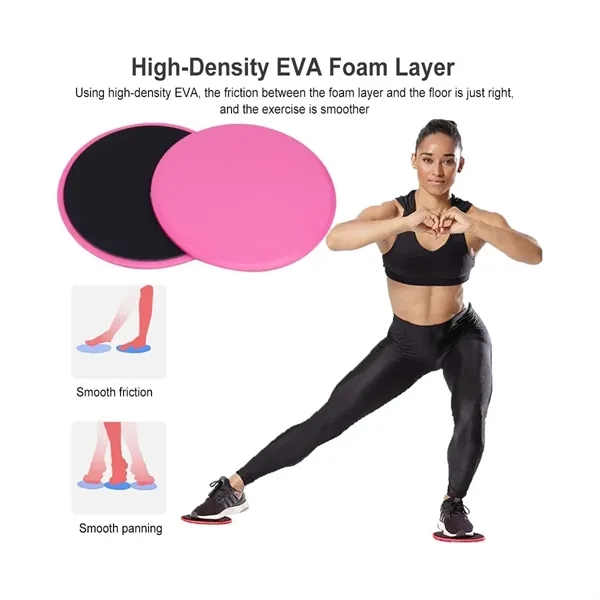 2pcs Round Fitness Gliding Disc - 2pcs Round Fitness Gliding Disc - Image 2 of 2