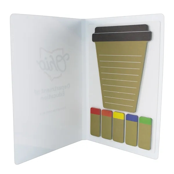 Full Color Coffee Cup Sticky Notepad - Full Color Coffee Cup Sticky Notepad - Image 5 of 7