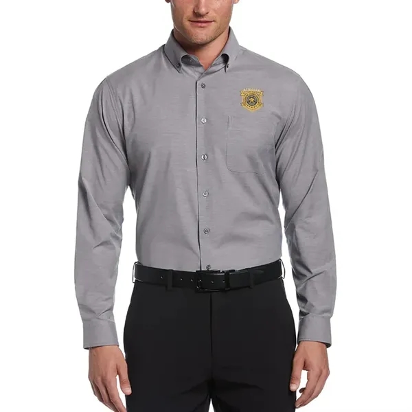 Perry Ellis Heathered Woven Shirt - Perry Ellis Heathered Woven Shirt - Image 5 of 5