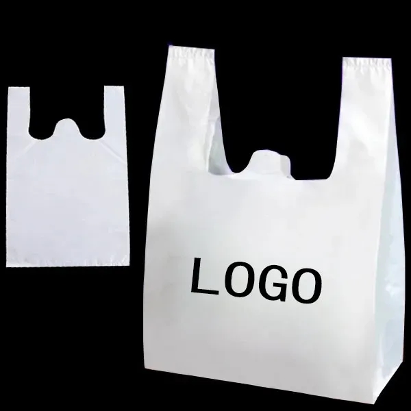 Plastic T-Shirt Shopping Bag - Plastic T-Shirt Shopping Bag - Image 1 of 1