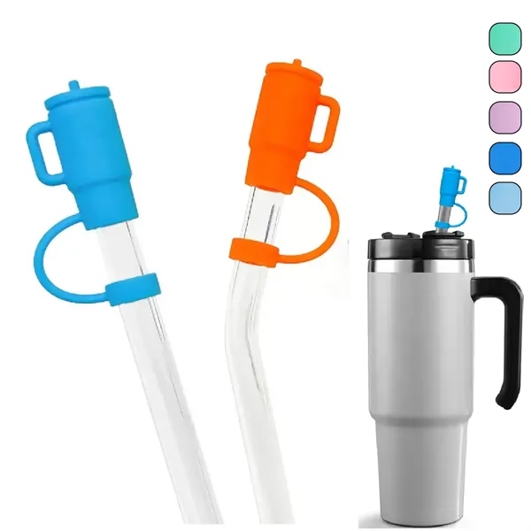 Reusable Silicone Straw Cap - Leakproof and Durable Design - Reusable Silicone Straw Cap - Leakproof and Durable Design - Image 0 of 15