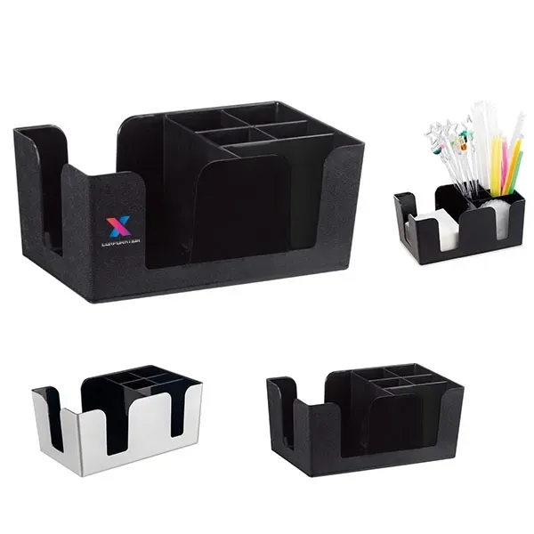 Bar Caddy Napkin Dispenser with 6 Compartments - Bar Caddy Napkin Dispenser with 6 Compartments - Image 0 of 0