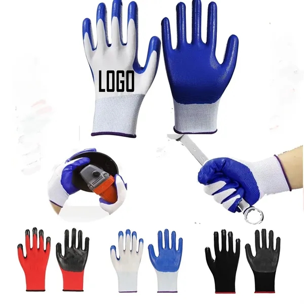 Nitrile Anti-slip Labor Protection Gloves - Nitrile Anti-slip Labor Protection Gloves - Image 0 of 5