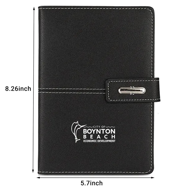 A5 Leather Notebook and Executive Pen Gift Set - A5 Leather Notebook and Executive Pen Gift Set - Image 3 of 5