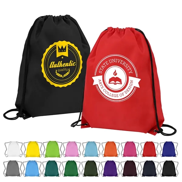 Classic Polyester Drawstring Sports Backpack - Classic Polyester Drawstring Sports Backpack - Image 0 of 19