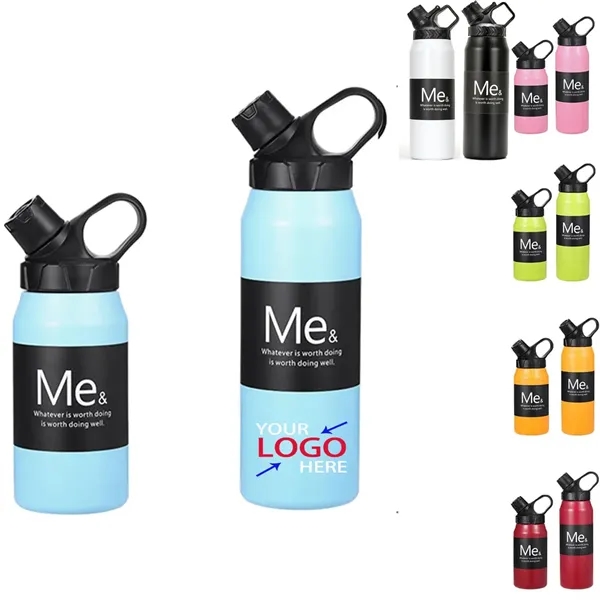 750/950ml Stainless Steel Water Bottle Thermal Mug - 750/950ml Stainless Steel Water Bottle Thermal Mug - Image 0 of 5