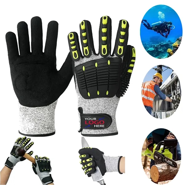 Anti Cut/Shock Safety Work Gloves - Anti Cut/Shock Safety Work Gloves - Image 0 of 3