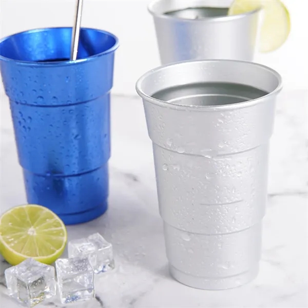 Aluminum 16OZ Recyclable Cup - Aluminum 16OZ Recyclable Cup - Image 1 of 2